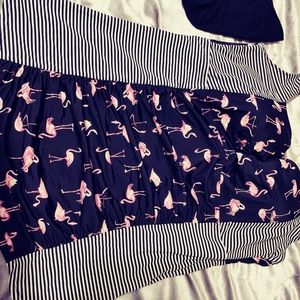 Flamingos push up bathing suit top